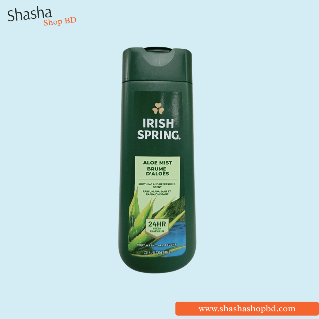Irish Spring Aloe Mist Body Wash 591ml | Shasha Shop BD