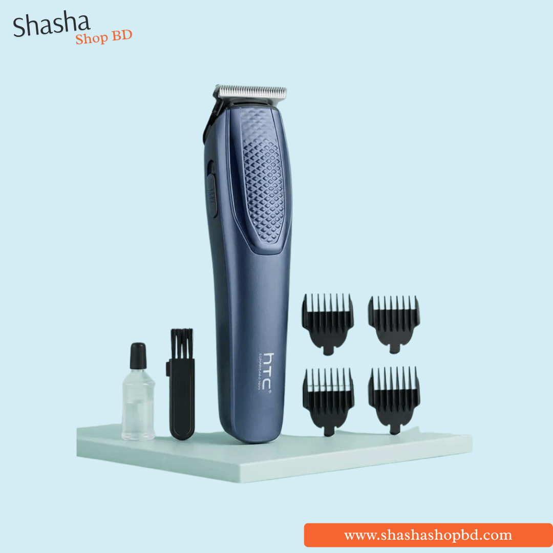 HTC AT-1210 Rechargeable Hair Trimmer Navy Blue | Shasha Shop BD