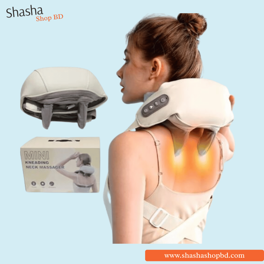 Neck and Shoulder Massager Wireless with Hot Compress | Shasha Shop BD