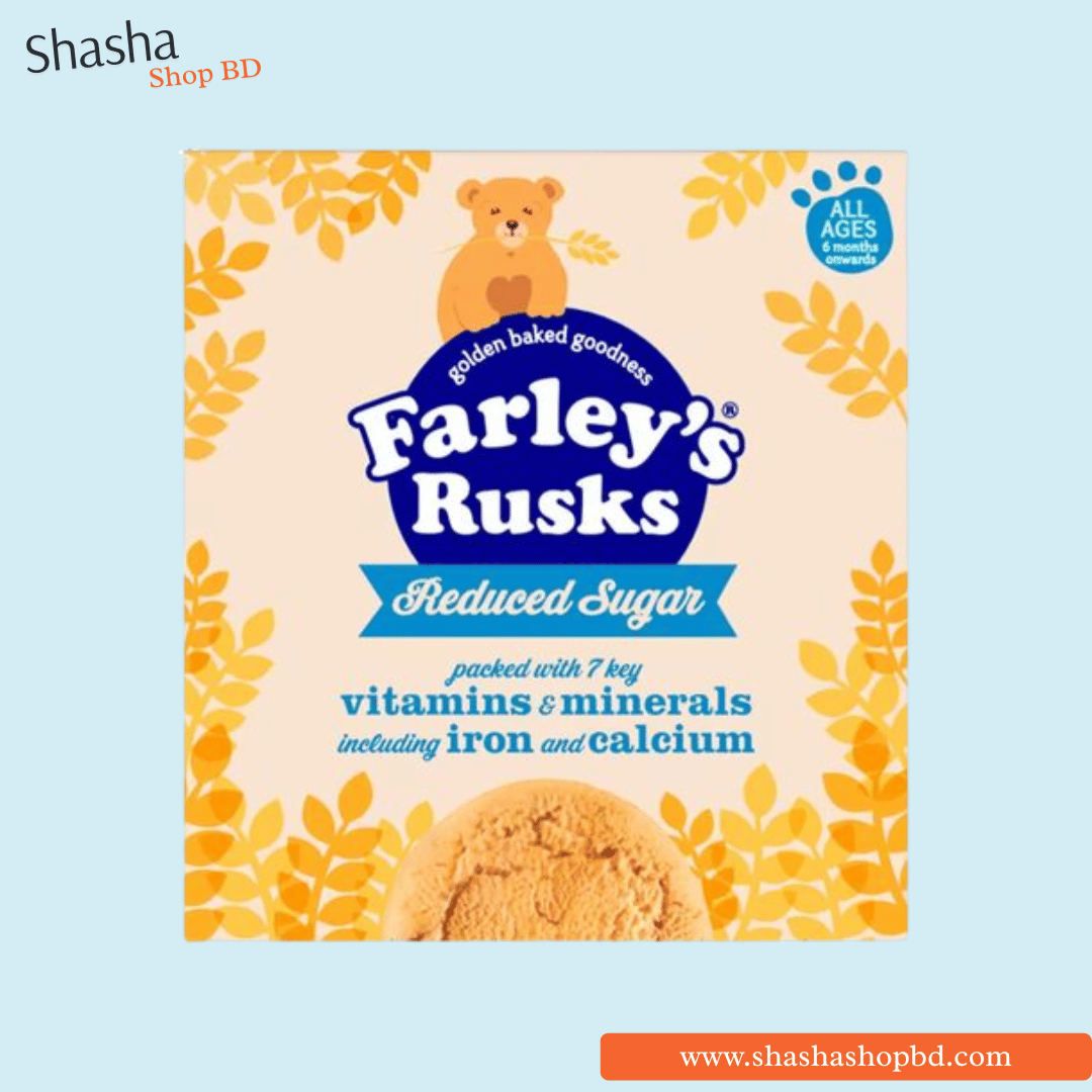 Farley's Rusks Reduced Sugar Baby Biscuits 6+ Months 300g | Shasha Shop BD