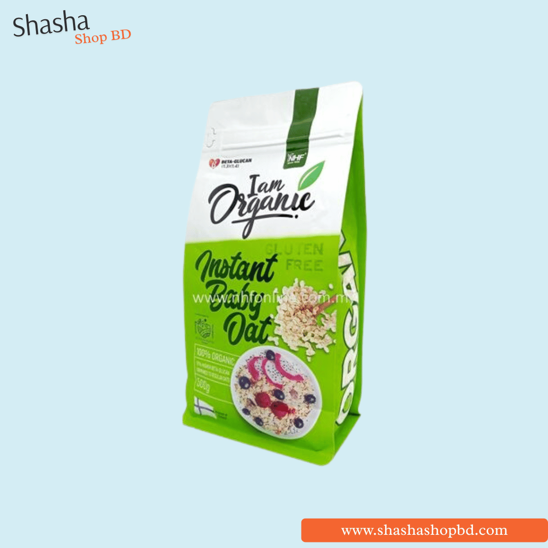 NHF I Am Organic Instant Baby Oat (Gluten Free) 500g | Shasha Shop BD