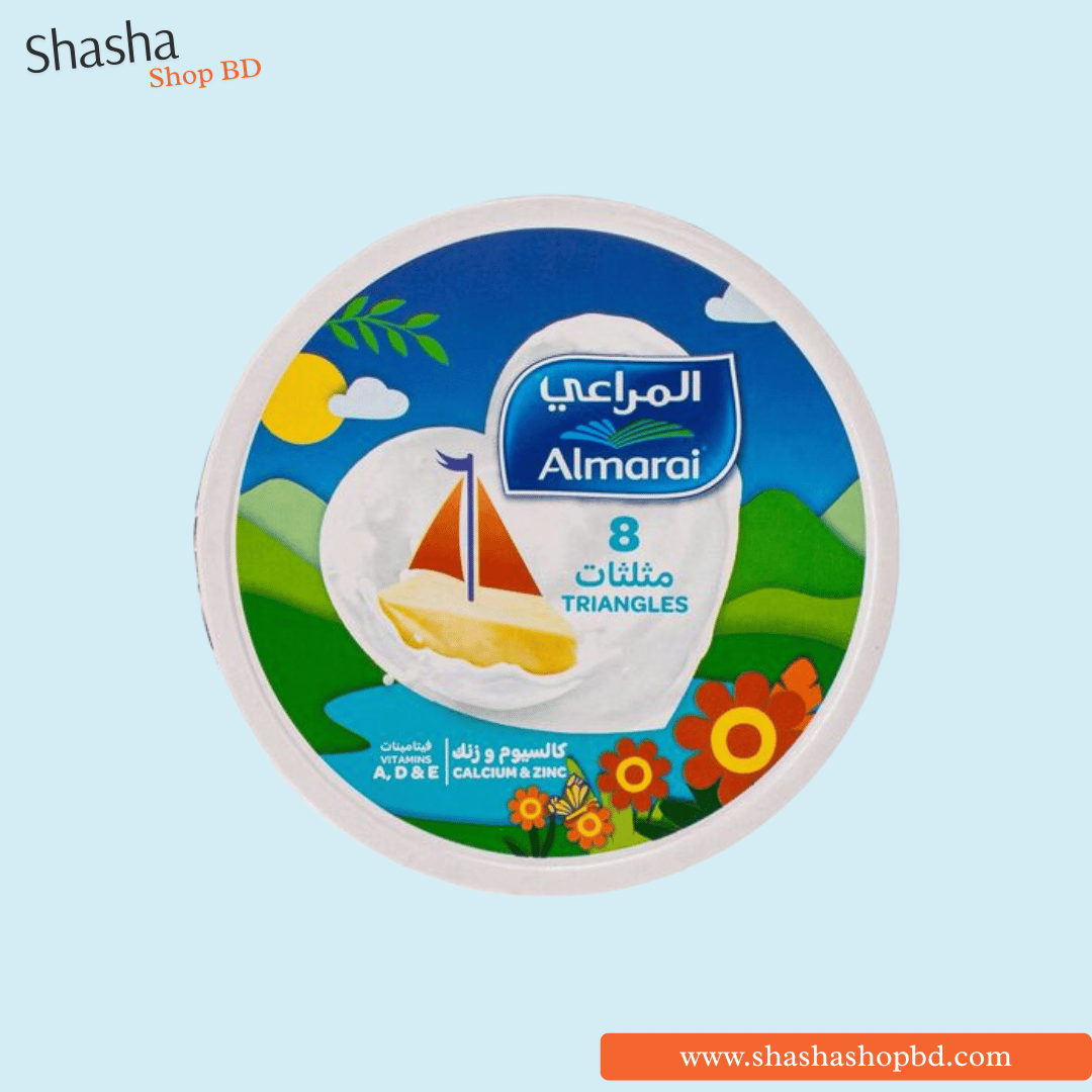Almarai Triangle Cheese 8 Portions 120g | আলমারাই ট্রায়াঙ্গেল চিজ | Shasha Shop BD