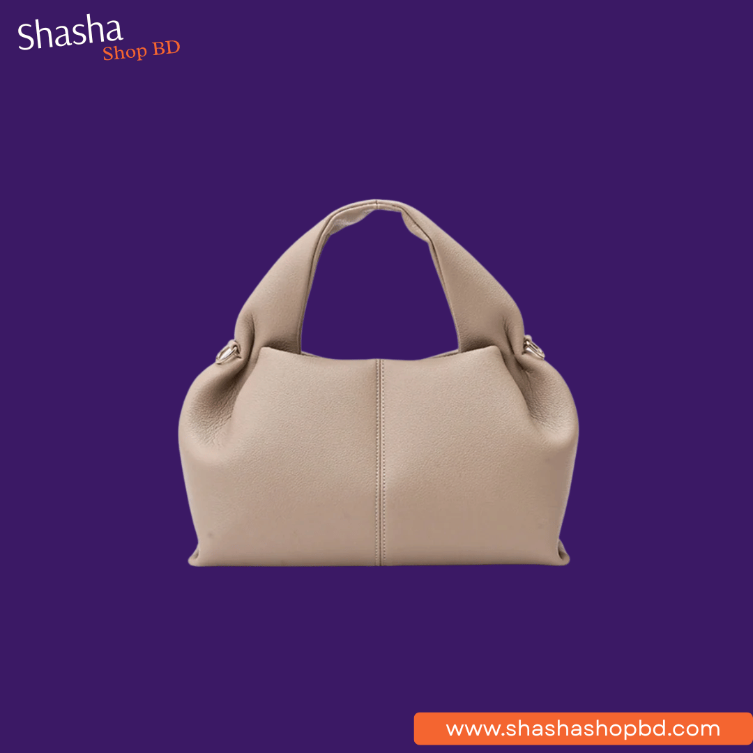 French Style PU Leather Dumpling Messenger Bag | ফ্রেঞ্চ স্টাইল পিইউ লেদার ডাম্পলিং মেসেঞ্জার ব্যাগ | Shasha Shop BD