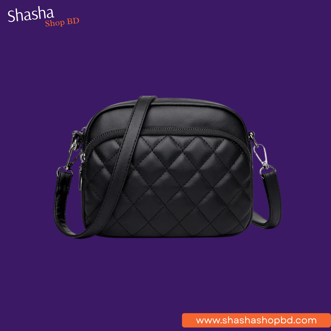 Noir Quilt Crossbody Bag | নোয়ার কুইল্ট ক্রসবডি ব্যাগ | Shasha Shop BD