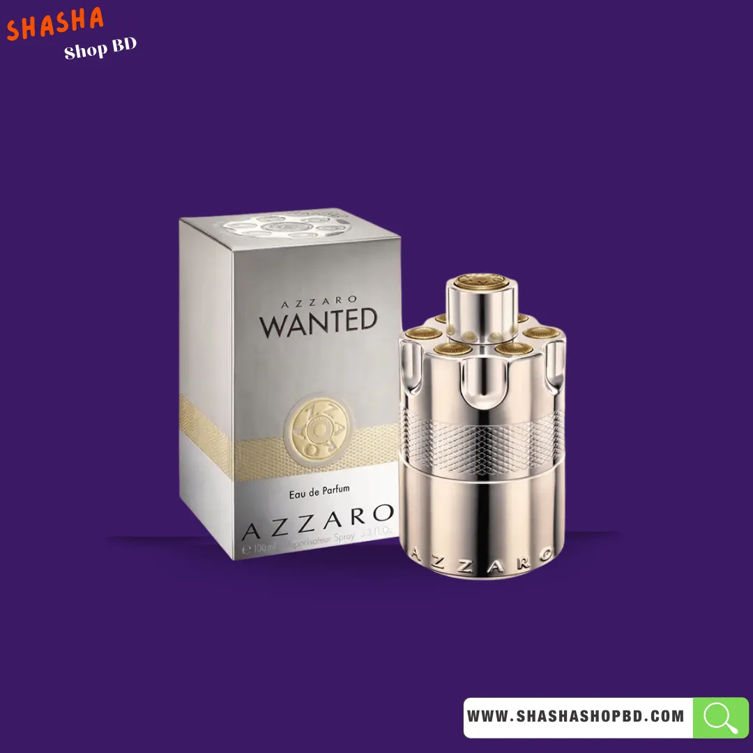 Azzaro Wanted Eau de Parfum 100ml | আজারো ওয়ান্টেড পারফিউম | Shasha Shop BD