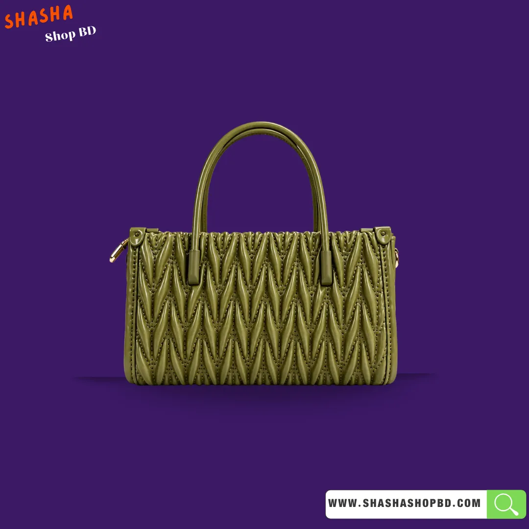 Premium Designer Style Quilted Top Handle Bag for Women (F32) | প্রিমিয়াম ডিজাইনার স্টাইল হ্যান্ডব্যাগ | Shasha Shop BD