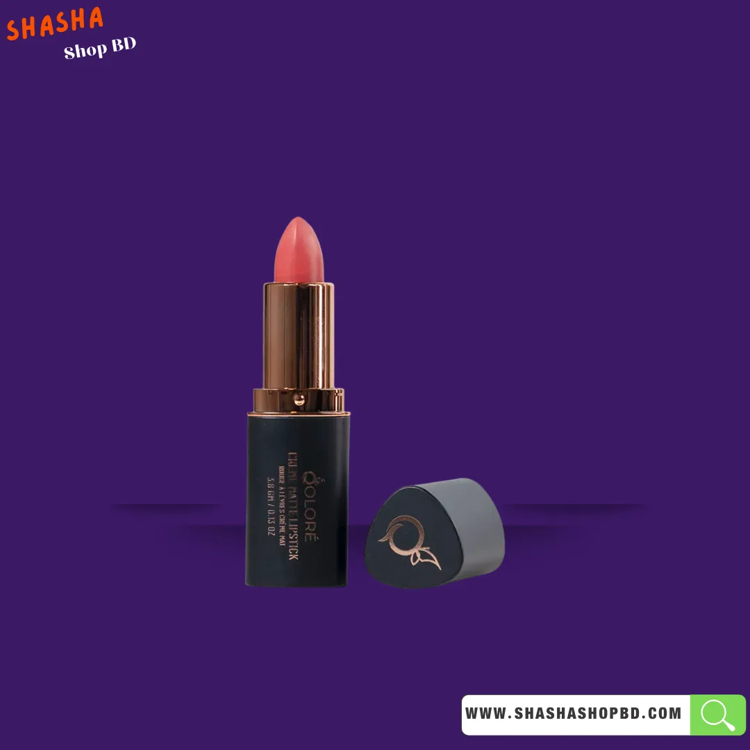Qolore Crème Matte Lipstick Cloud Pink - 06 - 3.8gm | Shasha Shop BD