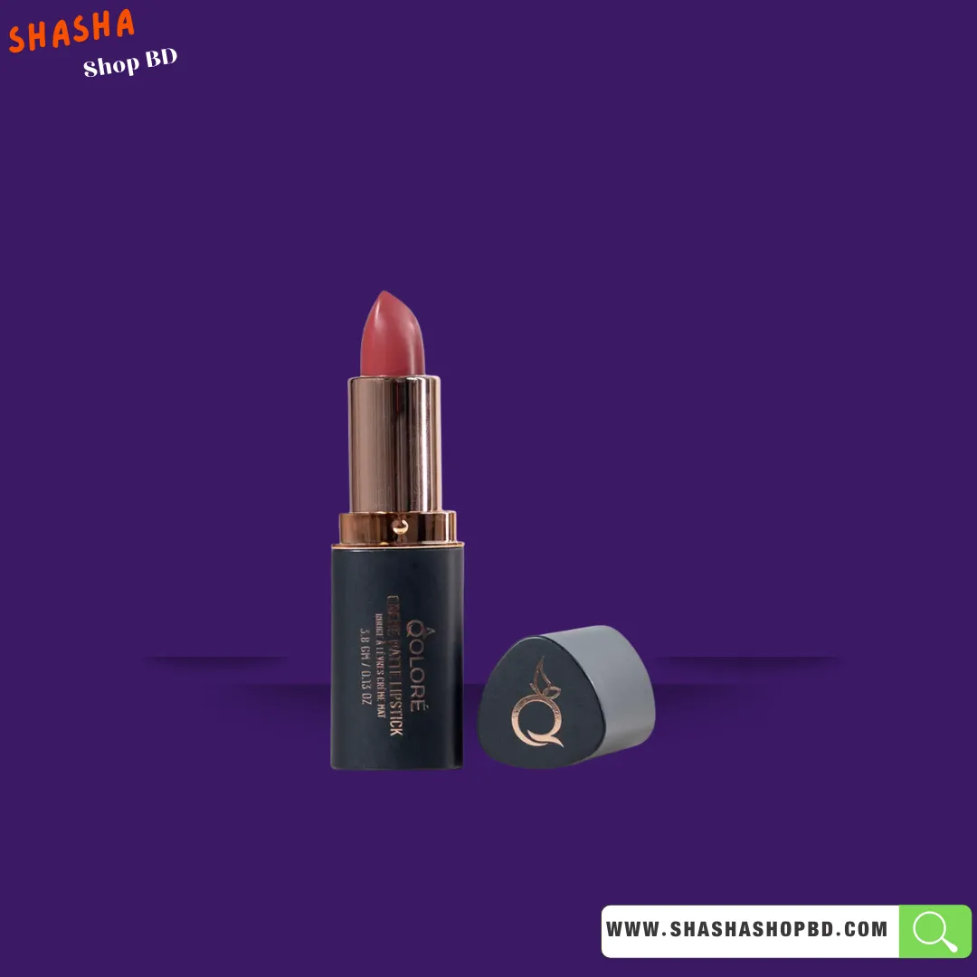 Qolore Crème Matte Lipstick Burnt Clay - 04 - 3.8gm | Shasha Shop BD