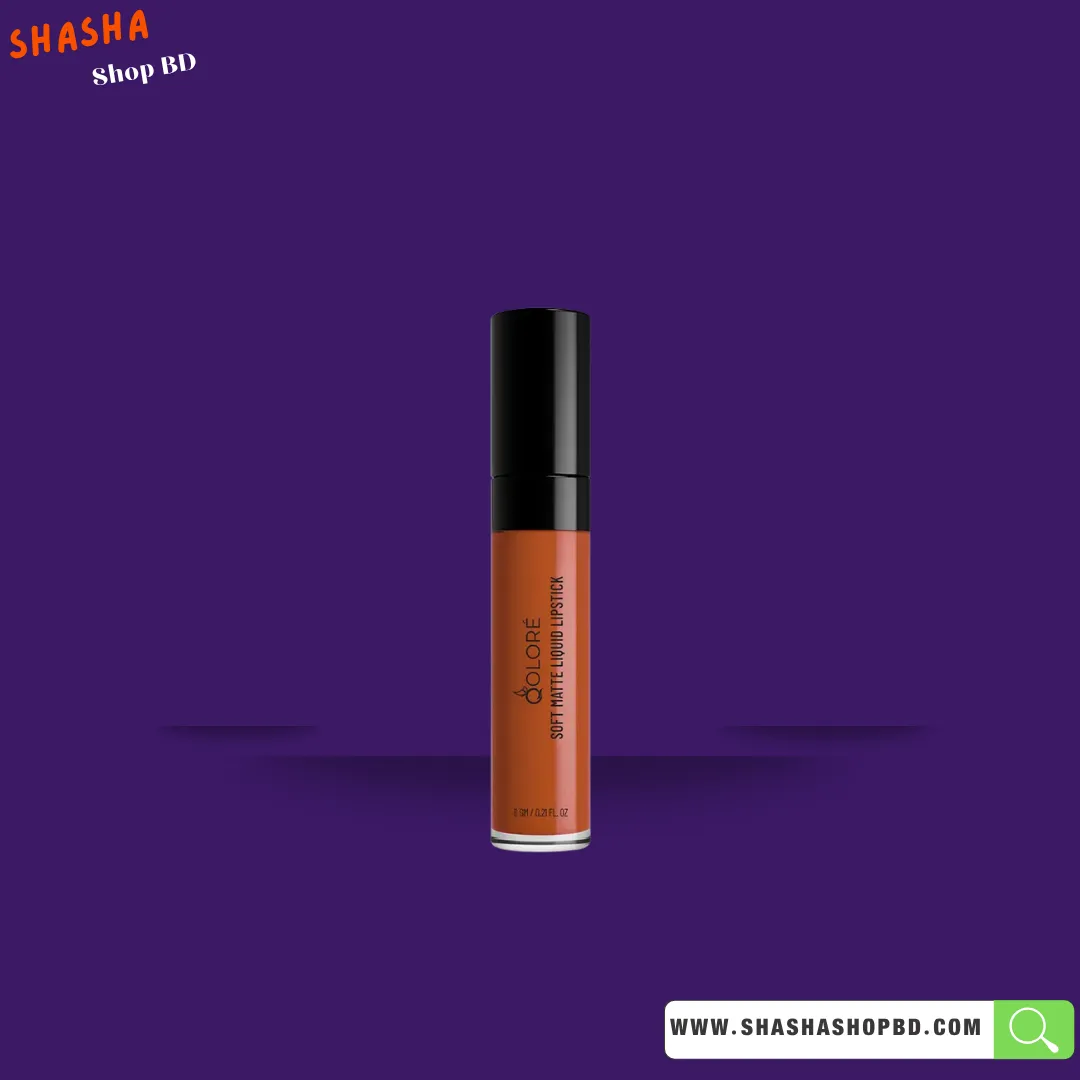Qolore Soft Matte Liquid Lipstick Coral Silk - 13 - 6gm | Shasha Shop BD