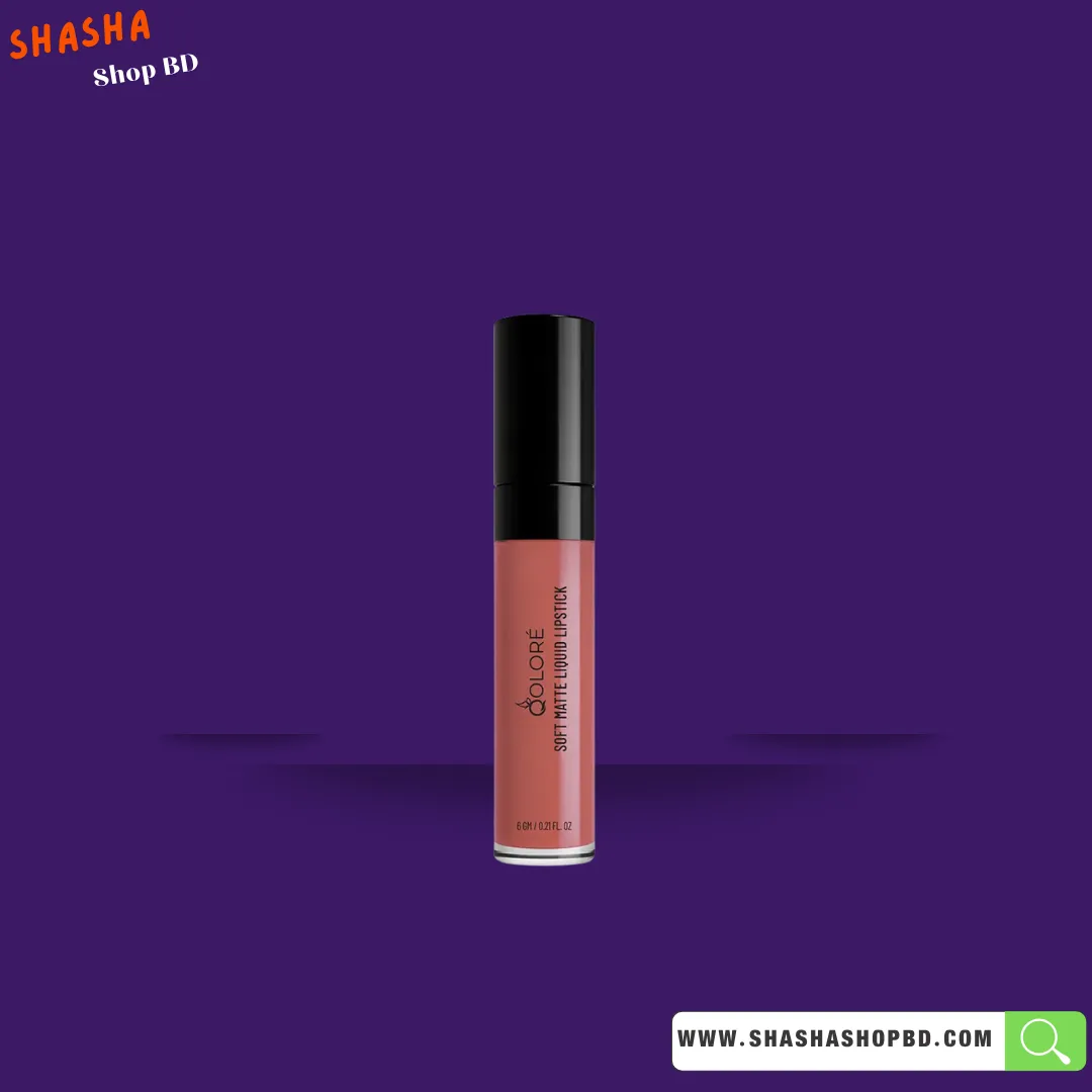 Qolore Soft Matte Liquid Lipstick Brown Mocha - 09 - 6gm | Shasha Shop BD