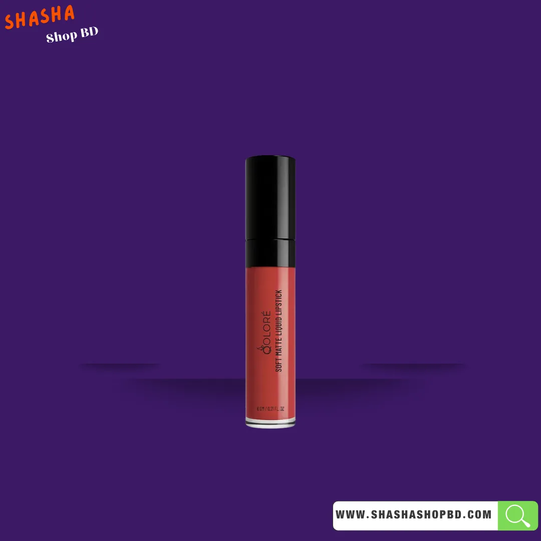 Qolore Soft Matte Liquid Lipstick Cinnamon Love - 03 - 6gm | Shasha Shop BD