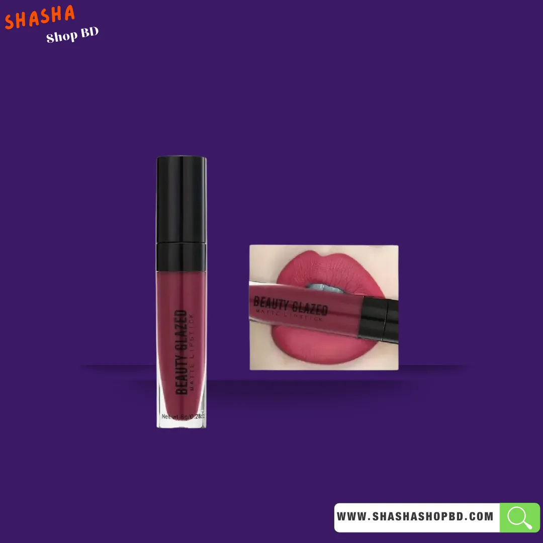 Beauty Glazed Matte Liquid Lipstick - Red Wine 112 | Shasha Shop BD