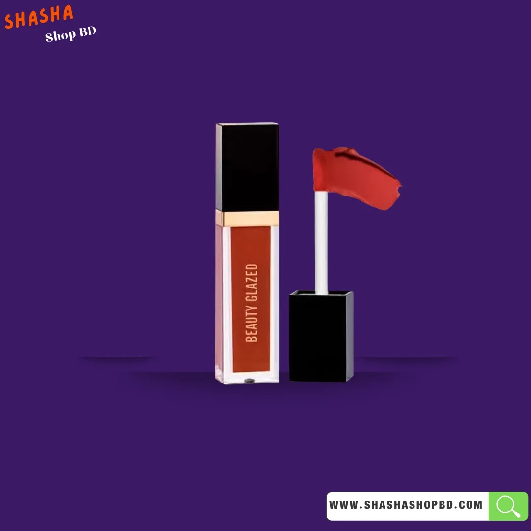 Beauty Glazed Matte Liquid Lipstick - 124 Mocha Brown | Shasha Shop BD