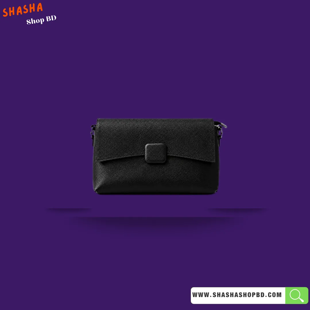 Premium Shoulder Side Purse (A02) - Black | Shasha Shop BD