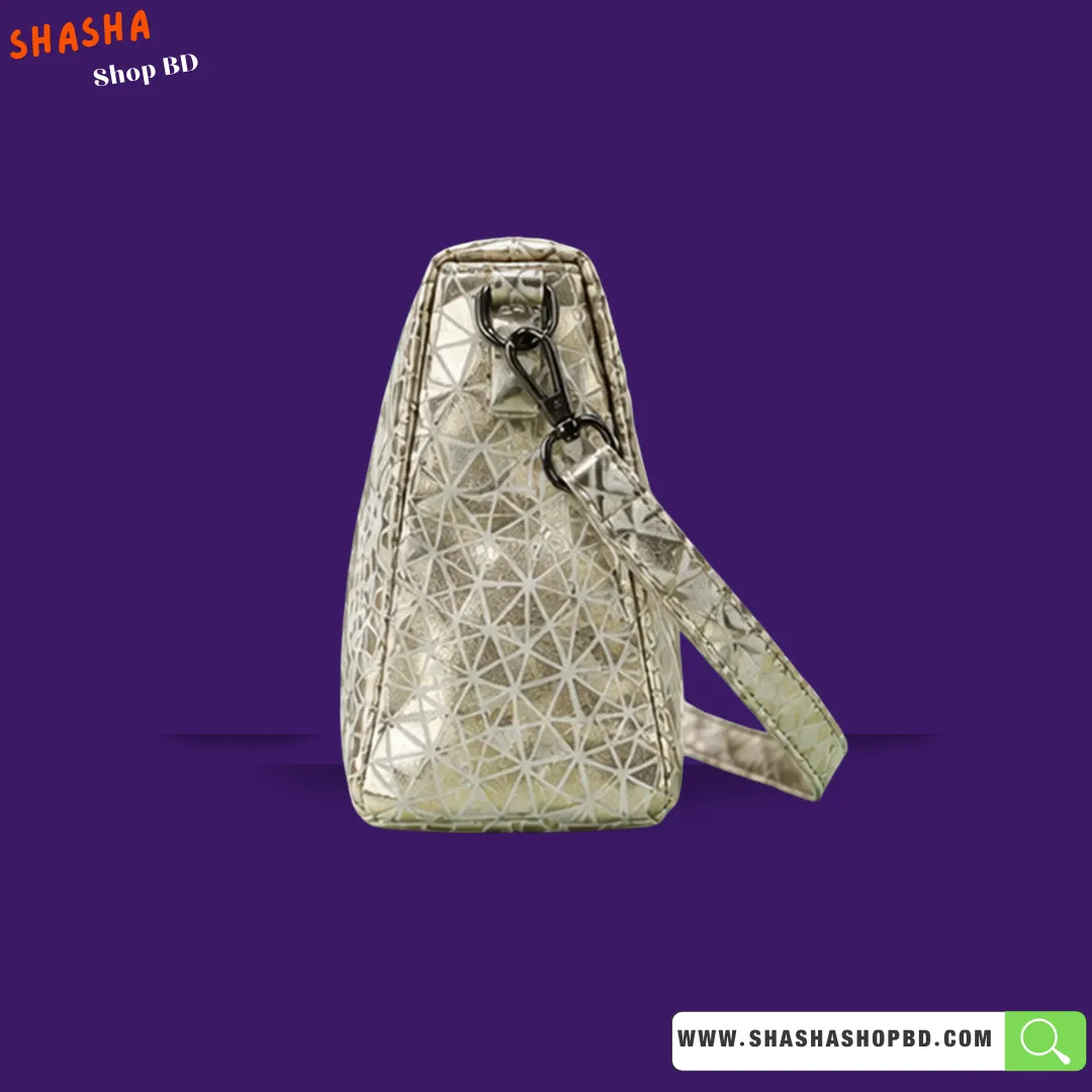 Premium Designer Style Bag (P02) - Light Champagne Gold | Shasha Shop BD