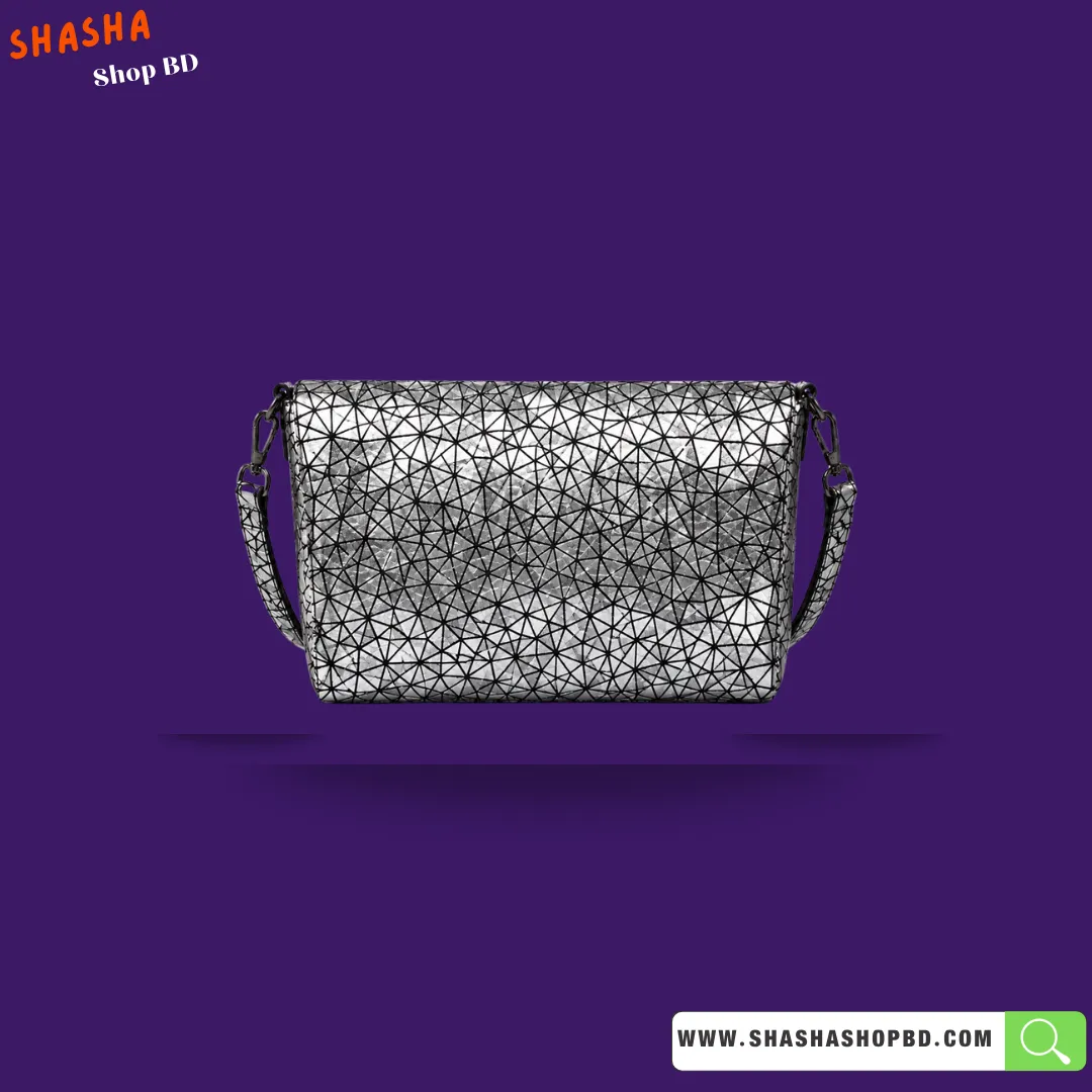 Premium Designer Style Bag (P01) - Metallic Gunmetal | Shasha Shop BD