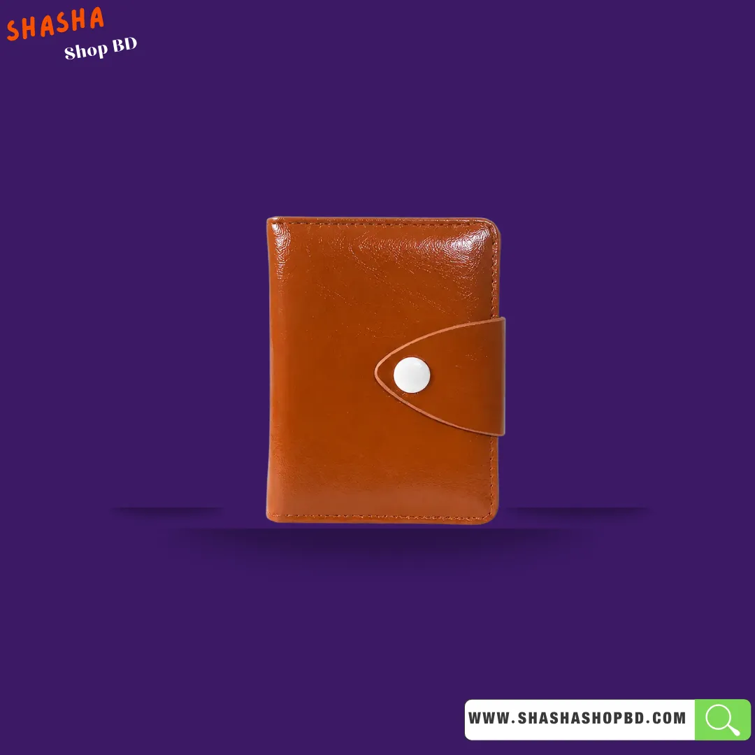 Premium Ladies Mini Wallet (KP46) - Tan Brown | Shasha Shop BD
