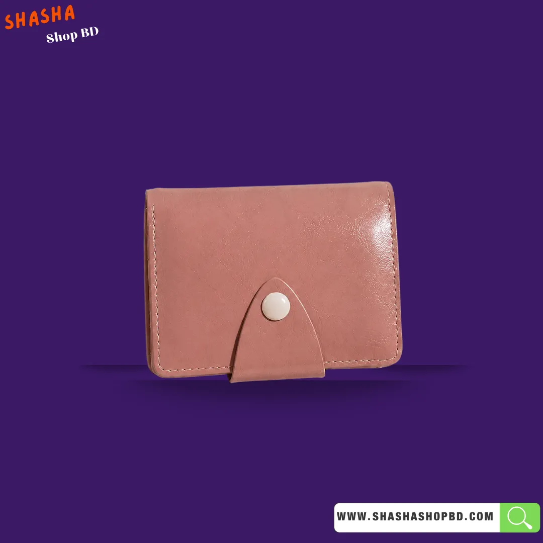 Premium Ladies Mini Wallet (KP43) - Dusty Rose Pink | Shasha Shop BD