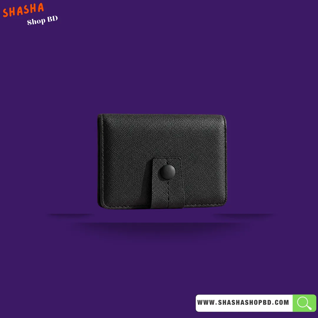 Premium Ladies Mini Wallet (KP40) - Matte Black | Shasha Shop BD