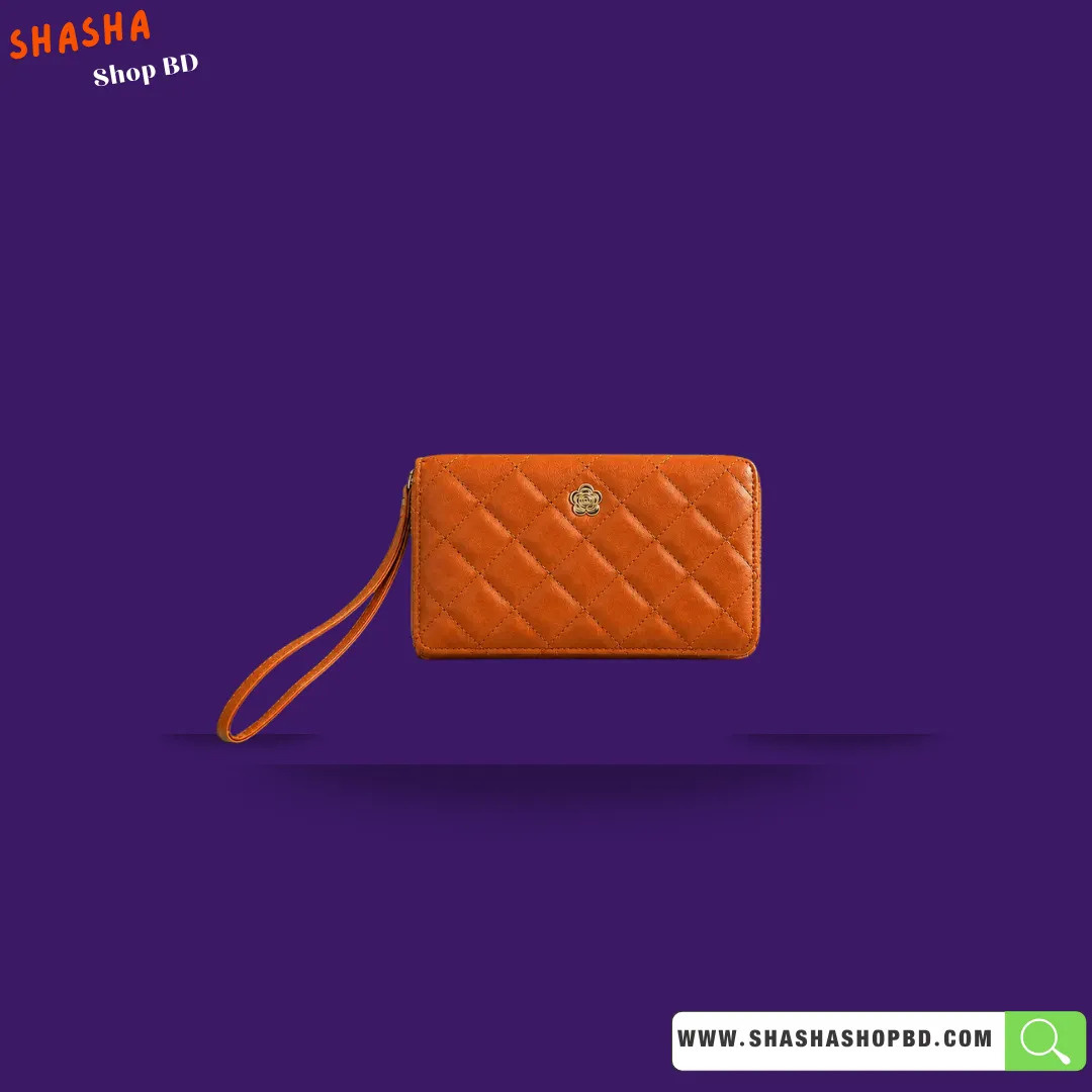 Premium Ladies Hand Purse (KP22) - Burnt Orange | Shasha Shop BD