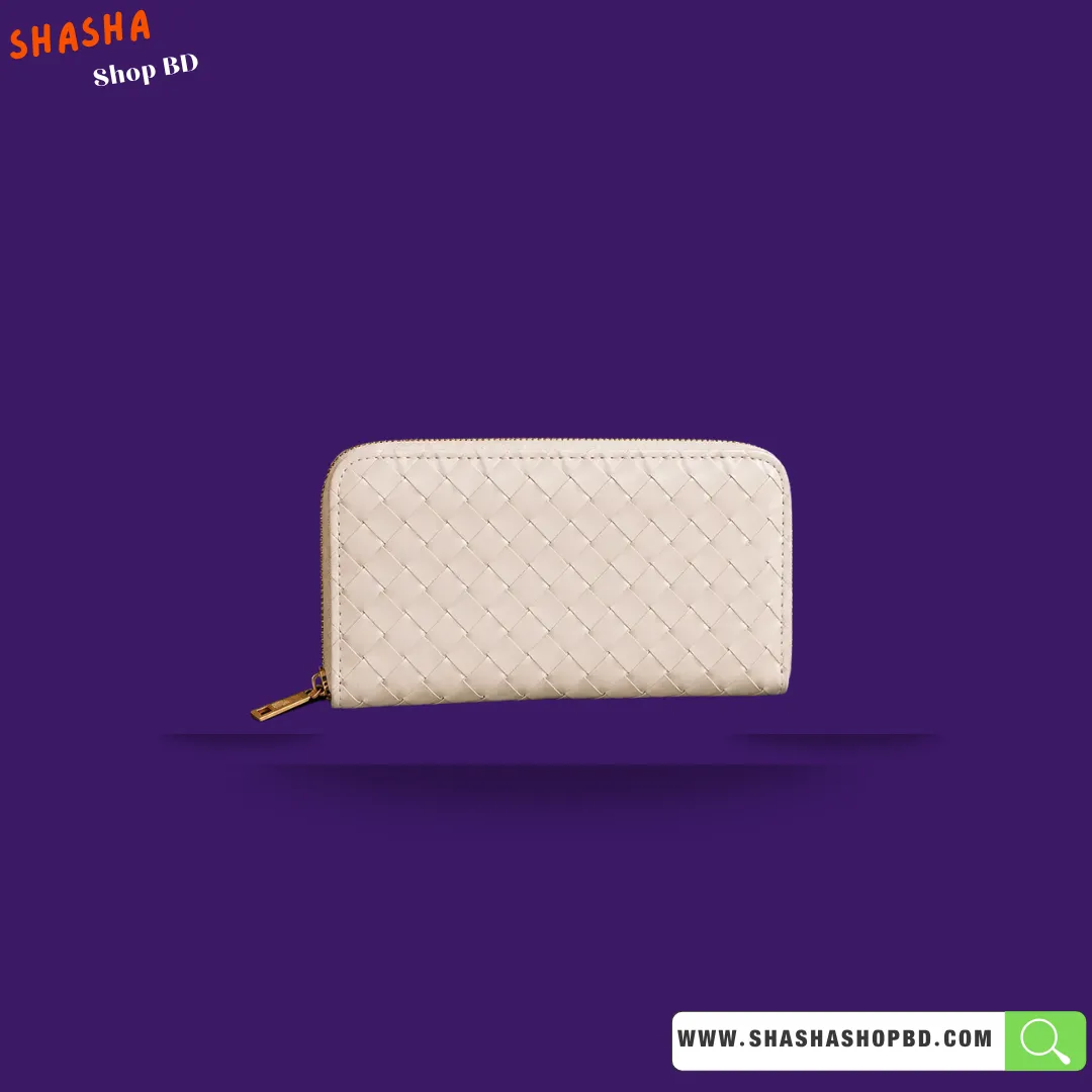 Premium Ladies Hand Purse (KP14) - Off-White | Shasha Shop BD