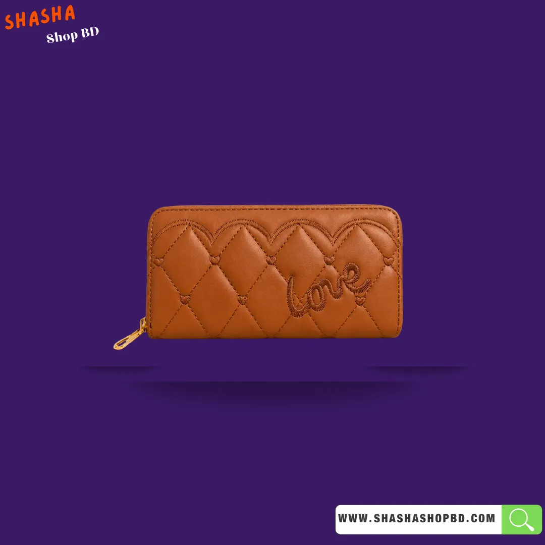 Premium Ladies Hand Purse (KP08) - Tan Brown | Shasha Shop BD