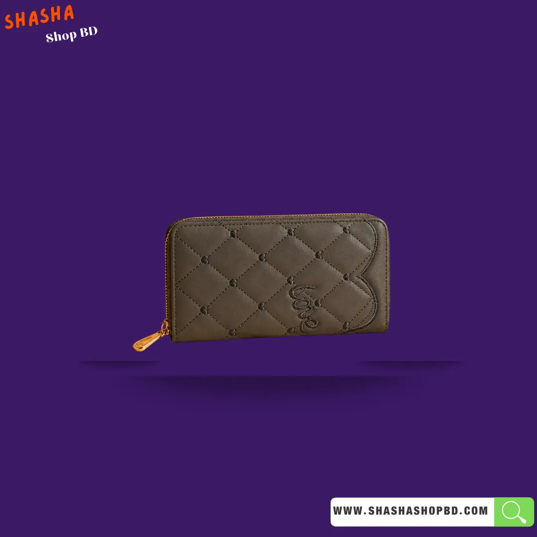 Premium Ladies Hand Purse (KP07) - Dark Olive Green | Shasha Shop BD