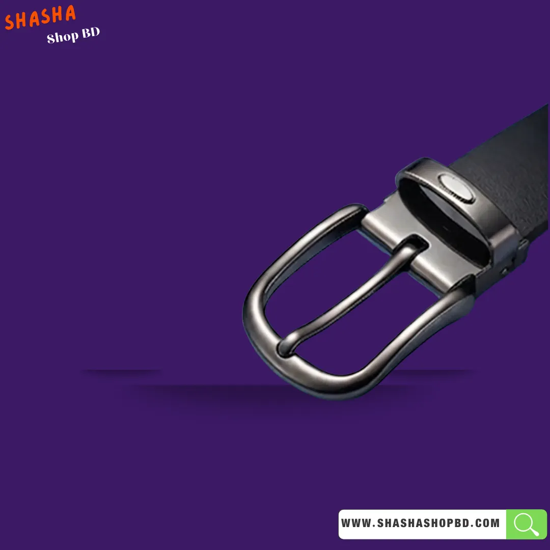 100% Genuine Leather Premium Women's Belt (A25) - Textured Black | Shasha Shop BD