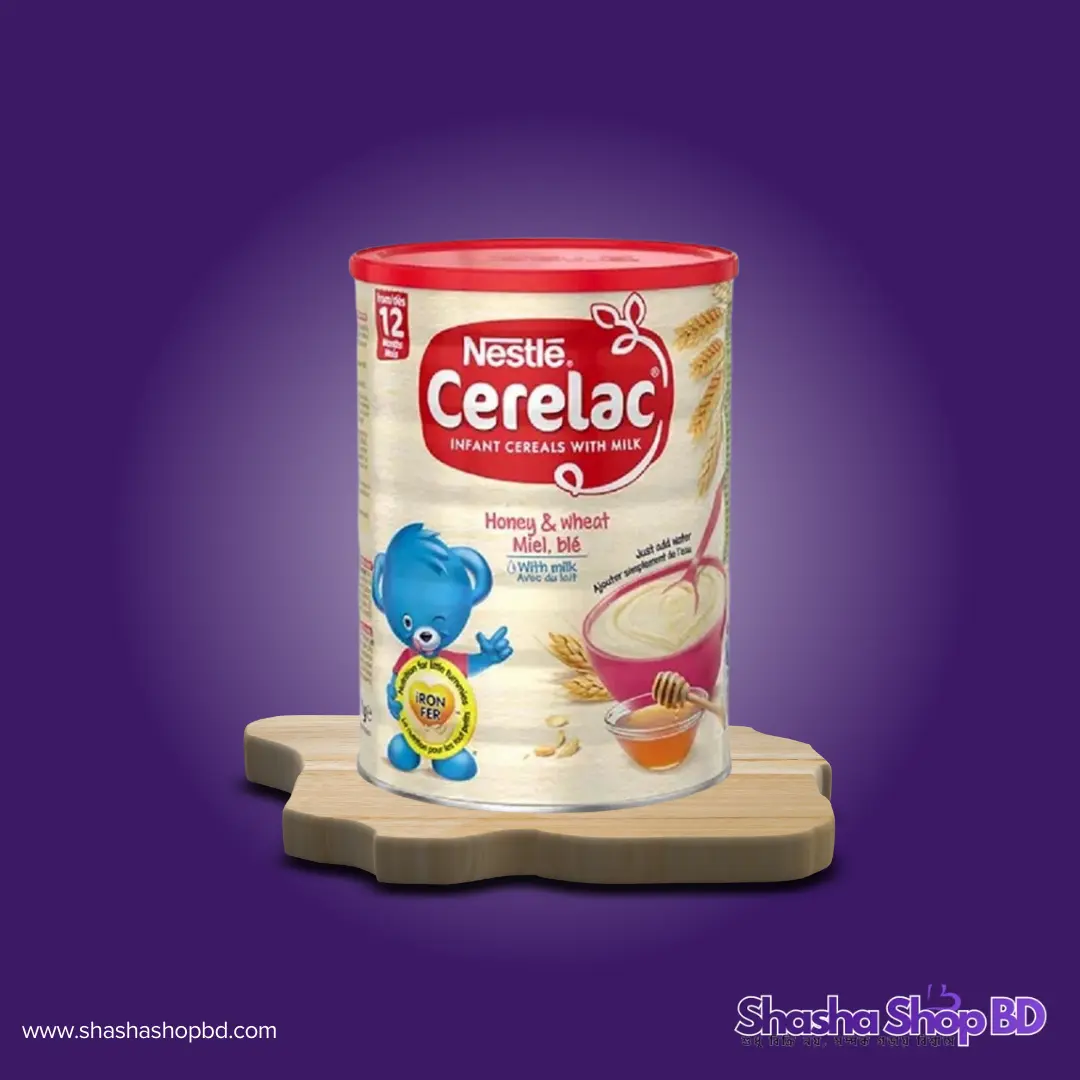 🥣 Nestle Cerelac Honey & Wheat - 1Kg (Big Value Pack) (12 Months+, Iron Fortified & With Milk – ১ বছর বা তার বেশি বয়সী সোনামণির সঠিক বৃদ্ধি ও শক্তির জন্য সেরা সাশ্রয়ী সমাধান!)