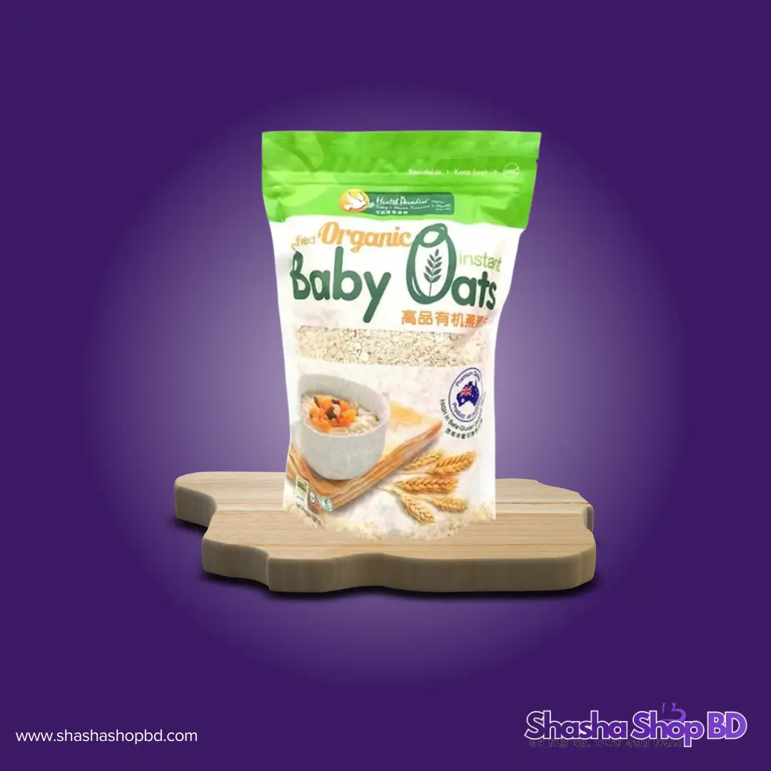 🥣 Organic Instant Premium Baby Oats - 500g (Non-GMO, High in Beta-Glucan & Product of Australia – আপনার সোনামণির সুস্থ বৃদ্ধি ও সহজ হজমের জন্য সেরা অর্গানিক সুপারফুড!)