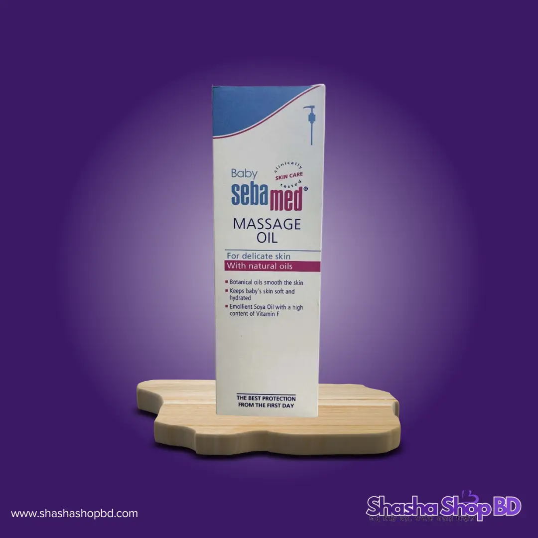 🧴 Seba Med Baby Massage Oil - 150ml (With Natural Oils, Clinically Tested & Keeps Baby's Skin Soft – আপনার সোনামণির কোমল ত্বকের আরামদায়ক মালিশের জন্য সেরা জার্মান যত্ন!)