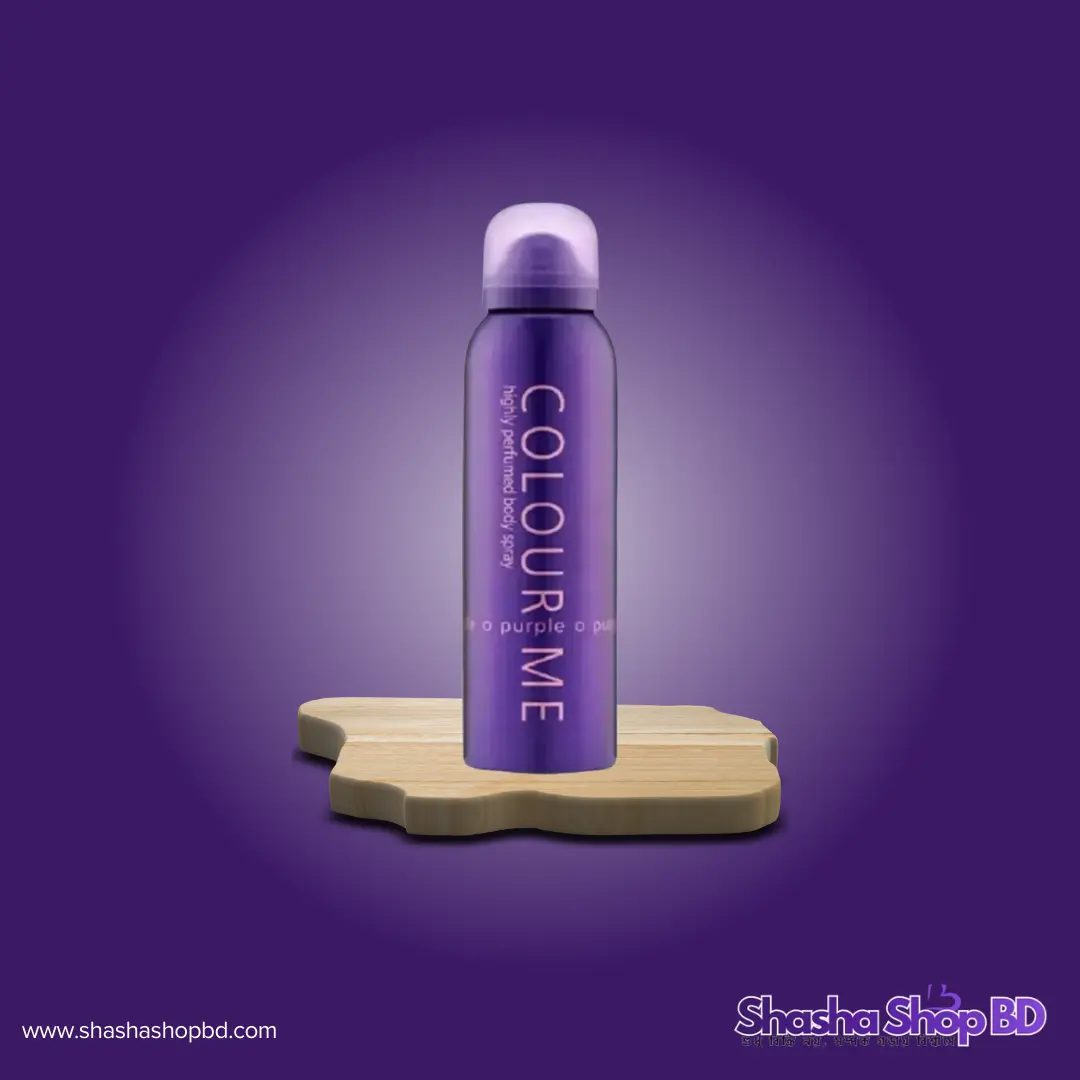💜 Colour Me Purple Highly Perfumed Body Spray - 150ml (Elegant, Floral & Long-lasting – আপনার ব্যক্তিত্বে যোগ করুন এক রাজকীয় এবং মার্জিত সুবাস!)
