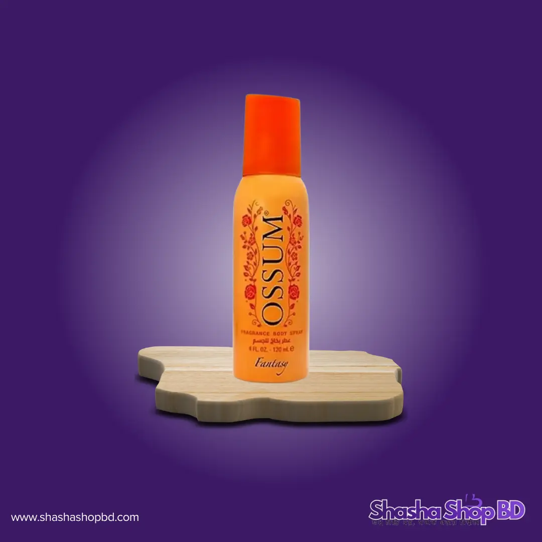 🍊 Ossum Fantasy Fragrance Body Spray - 120ml (Captivating Fragrance & All-Day Freshness – এক জাদুকরী সুবাসে নিজেকে রাখুন সারাদিন সজীব ও প্রাণবন্ত!)