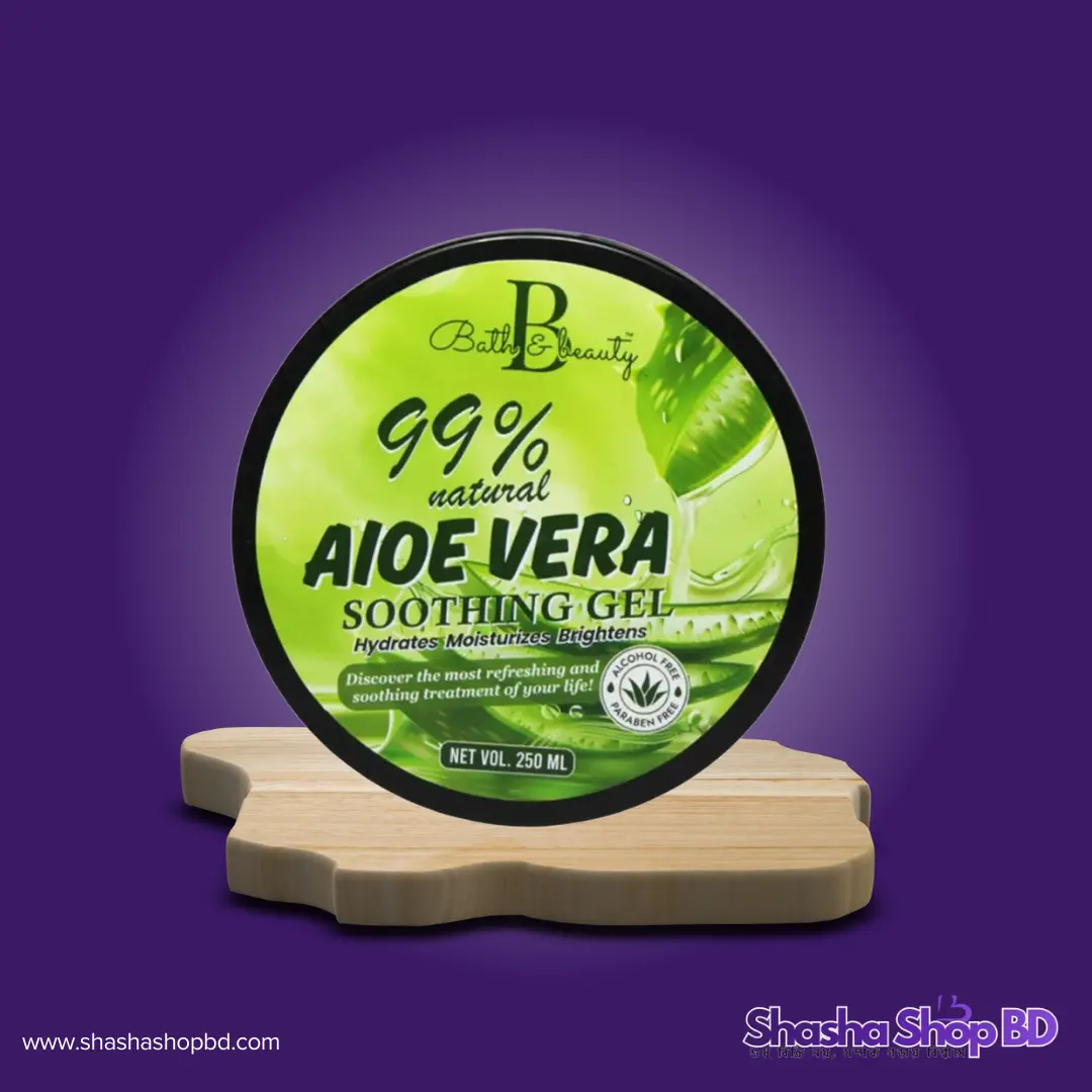 🌿 Bath & Beauty Aloe Vera Soothing Gel - 250ml (99% Natural Aloe Vera Extract – ত্বককে হাইড্রেট, কোমল এবং প্রাণবন্ত রাখতে প্রাকৃতিক আশীর্বাদ!)