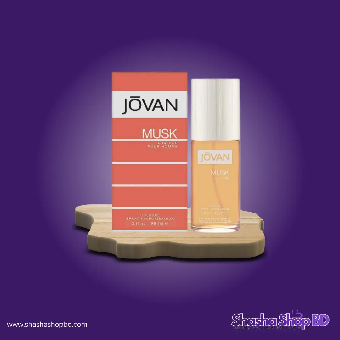 🧡 Jovan Musk For Men Cologne Spray - 88 ml (The Original Masculine Classic – পুরুষত্বের চিরচেনা ও শক্তিশালী সুবাস!)