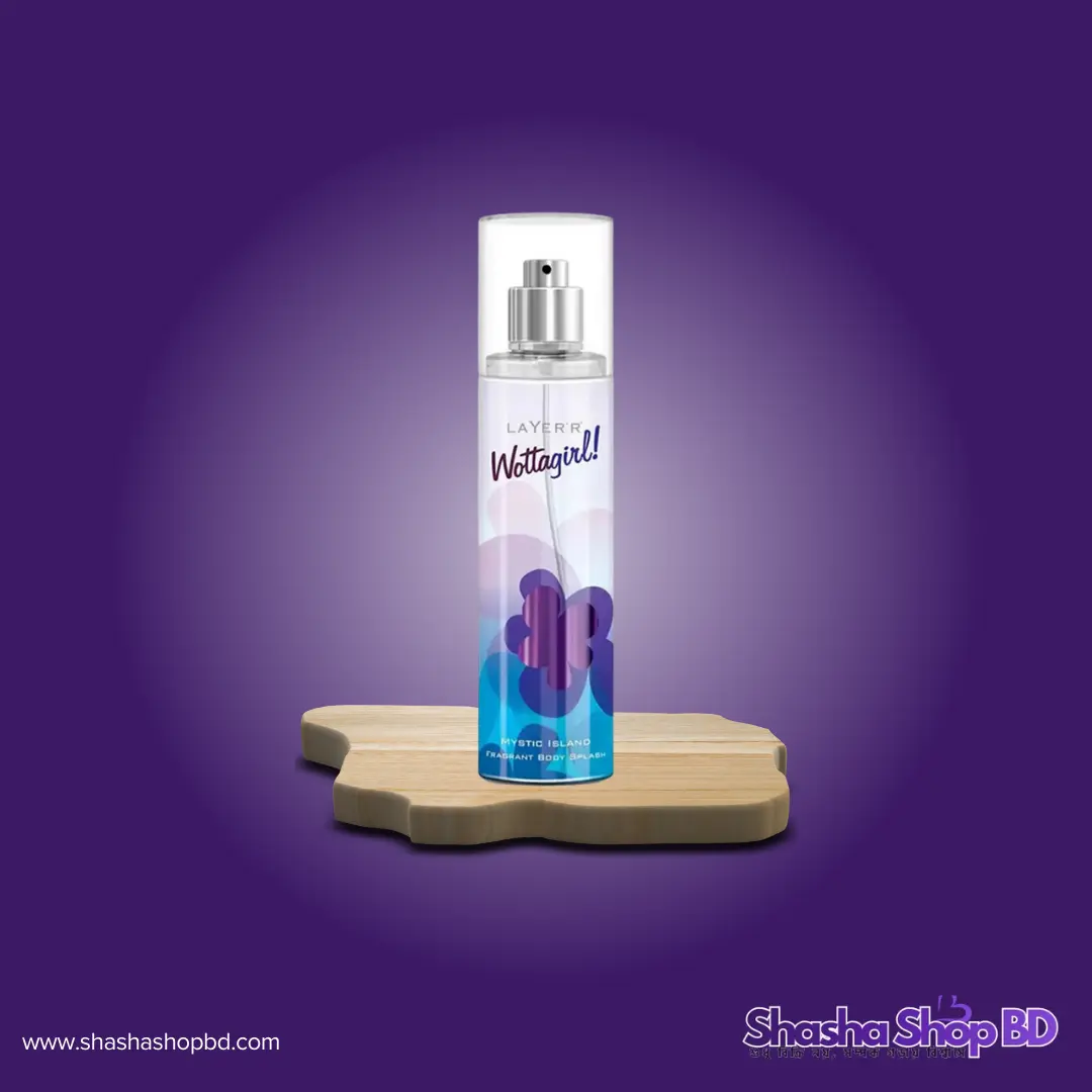 🌊 Layer'r Wottagirl Mystic Island Body Splash - 135ml (Experience the Tropical Breeze – রহস্যময় দ্বীপের সতেজতায় নিজেকে রাখুন সারাদিন প্রাণবন্ত!)