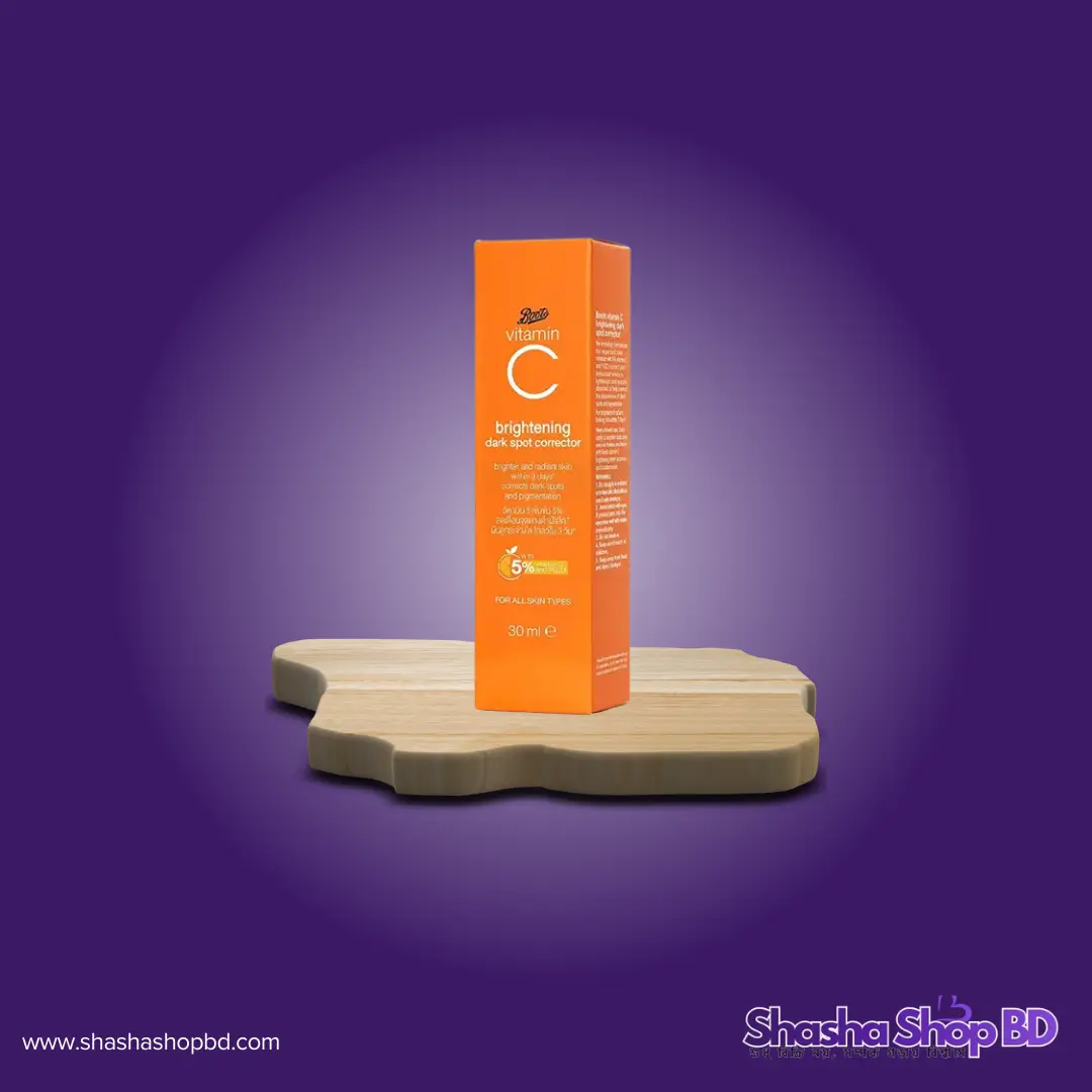 🍊 Boots Vitamin C Brightening Dark Spot Corrector - 30ml (Say Goodbye to Dark Spots – মাত্র ৩ দিনে পান দৃশ্যমান উজ্জ্বল ও দাগহীন ত্বক!)