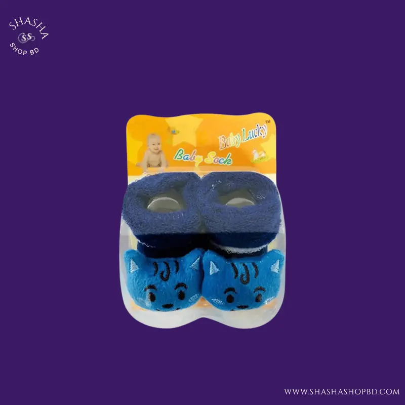 Zhendiai Multicolor Multi Design Baby Socks (1 Pair) | Shasha Shop BD