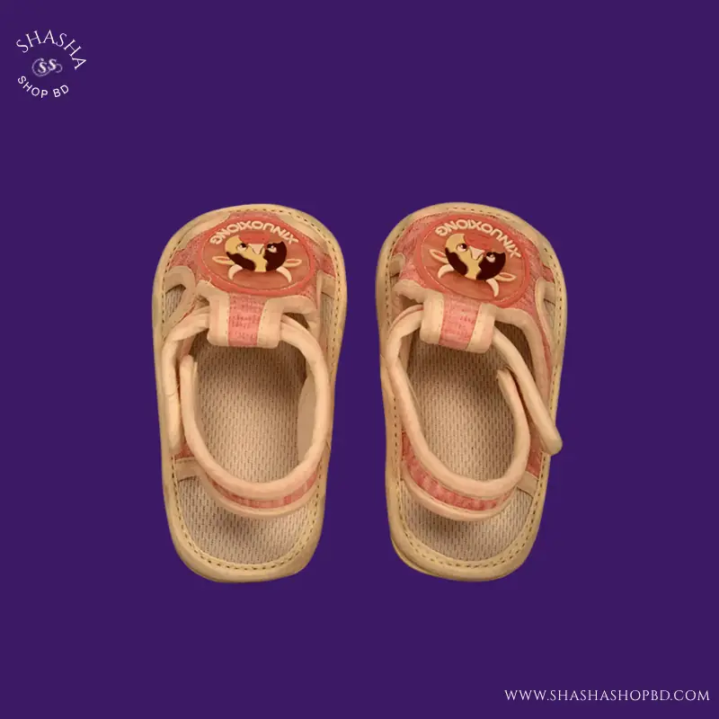 Cute Baby Sandals White & Light Pink Code 4070 | Shasha Shop BD